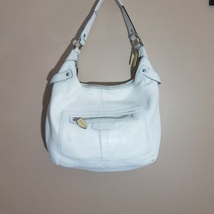 Coach Big Pebble Leather Hobo Bag.